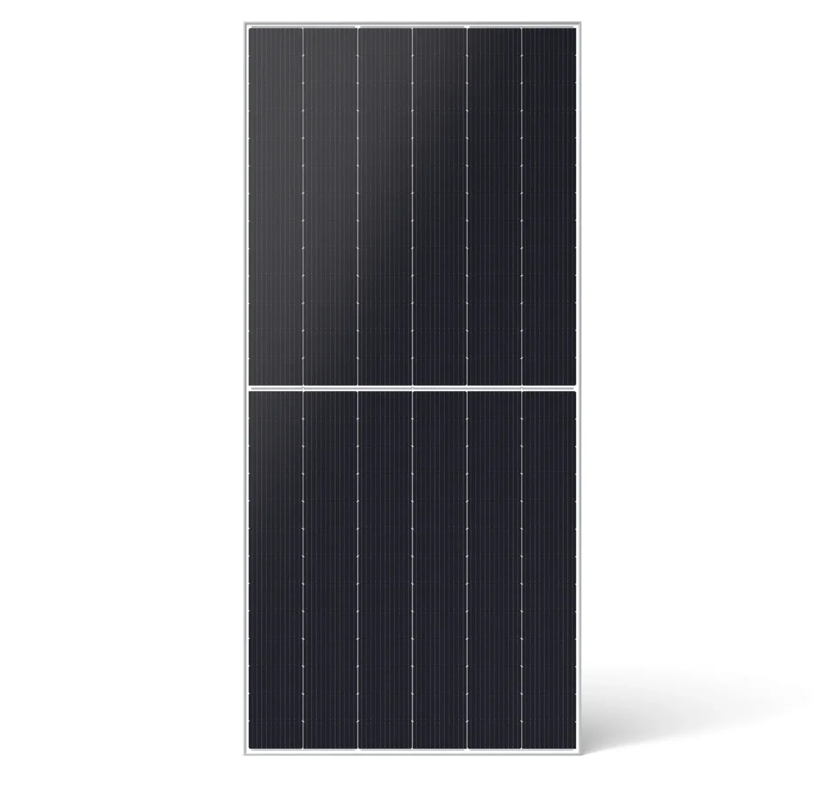 A monocrystalline solar panel of the type used on rooftop installations in Bangladesh